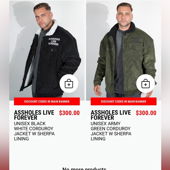 A*shole Live Forever Denim Jacket - Picture 4 of 4